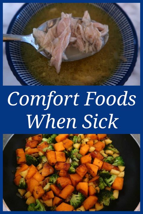 Comfort Foods When Sick – The best recipes and meals to eat – food ideas for when you’re unwell and need comforting. Healthy Sick Meals, Food For When You're Sick, What To Eat When Sick Cold, Dinner Ideas After Stomach Bug, Food For When You Are Sick, Light Meals For Upset Stomach, Foods When Sick, Dinner When Sick, What To Eat When Sick