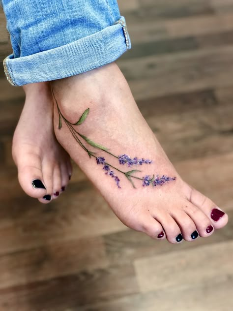 Heather Tattoo, Scotland Tattoo, Lavender Tattoo, Cool Wrist Tattoos, Scar Tattoo, Beautiful Flower Tattoos, Tasteful Tattoos, Red Ink Tattoos, Cute Tiny Tattoos