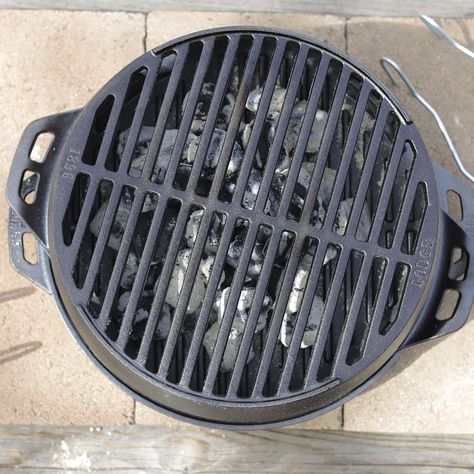 Lodge Cast Iron The Kickoff Grill is simple, sturdy, and effective. It’s ideal for use in the backyard or the backwoods. Portable Grills, Small Grill, Best Charcoal Grill, Iron Grill, Best Charcoal, Lodge Cast Iron, Cast Iron Grill, Portable Grill, Camping Grill