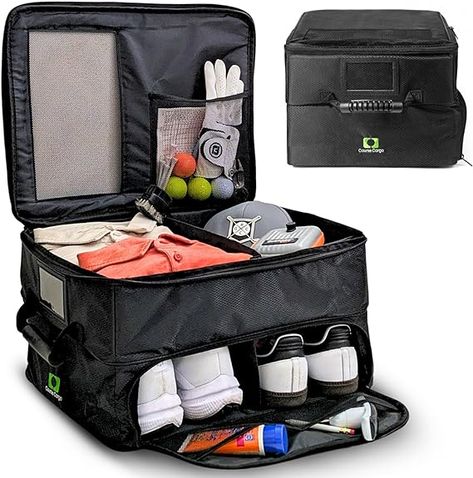 Storage for Golf Shoes, Balls, Clothes, and Accessories in Your Car or SUV - Waterproof, Durable, and Portable - The Perfect Golf Gift for Men and Women Trunk Organizer, Golf Gifts For Men, Trunk Organization, Golf Gift, Perfect Golf, Golf Gifts, Self Service, Golf Accessories, Oxford Fabric