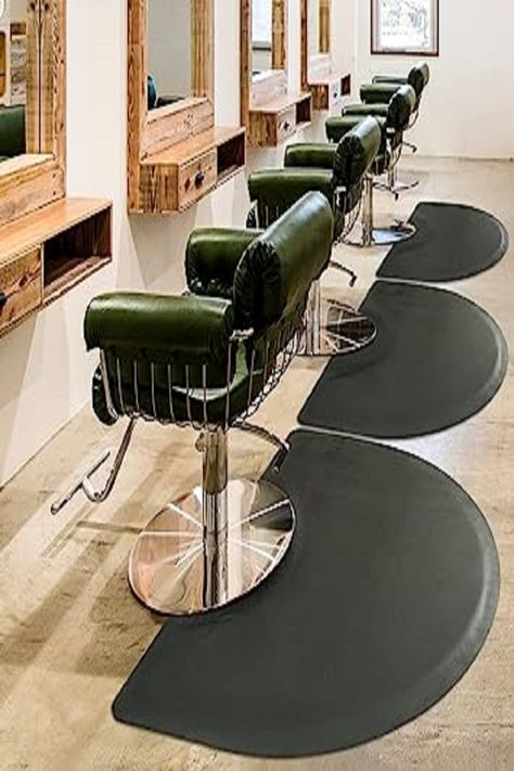 【High Heel Proof】And Antifatigue mat also can be used under high heels, The PVC surface is durable and anti fatigue. Barber Shop Chairs, Spa Chair, Comfortable Office, Anti Fatigue Mat, Chair Mat, Salon Chairs, Barber Chair, Chair Mats, Commercial Furniture