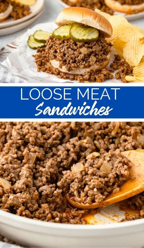 This delicious Loose Meat Sandwich Recipe is such an easy meal perfect for busy weeknights. Ground Meat Sandwiches, Ground Meat Sandwich Recipes, Loose Ground Beef Recipes, Loose Meat Sandwich Recipe Ground Beef, Made Right Sandwich Recipe, Loose Meat Sandwich Recipe, Loose Meat Sandwich, Hot Beef Sandwiches, Meat Sandwiches