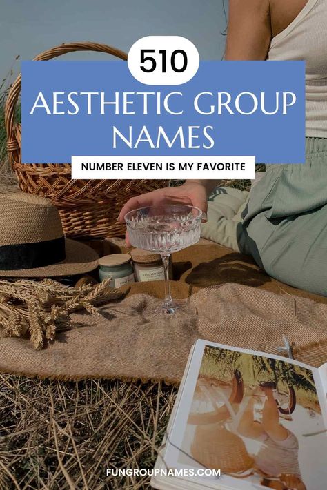 Explore over 510 aesthetic group names categorized by themes like nature, art, vintage, and modern trends. Find your perfect name! Group Name For 5 Friends, Sisters Group Name Ideas, Group Names Ideas Creative, Aesthetic Group Names, Aesthetic Names For Instagram, Girls Group Names, Nature Names, Group Names Ideas, Rare Names