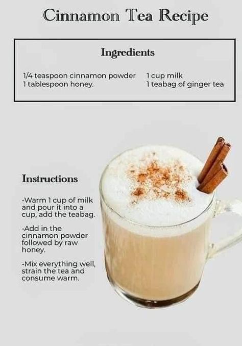 Tumeric Tea Recipe, Cinnamon Tea Benefits, Warm Drinks Recipes, Tea Remedies, Hot Drinks Recipes, Tea Drink Recipes, Anti Inflammation Recipes, Cinnamon Tea, Healthy Teas