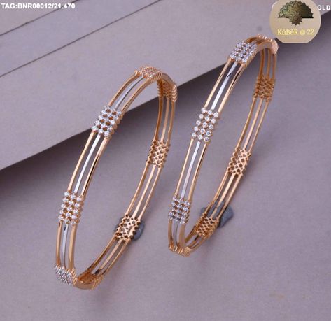 Bengals Design Gold, Trendy Gold Bangles, Bengals Design, Plain Gold Bangles, Gold Earrings For Kids, Mangalsutra Chain, Rajputi Jewellery, Gold Bangles Indian, Rose Gold Wedding Jewelry