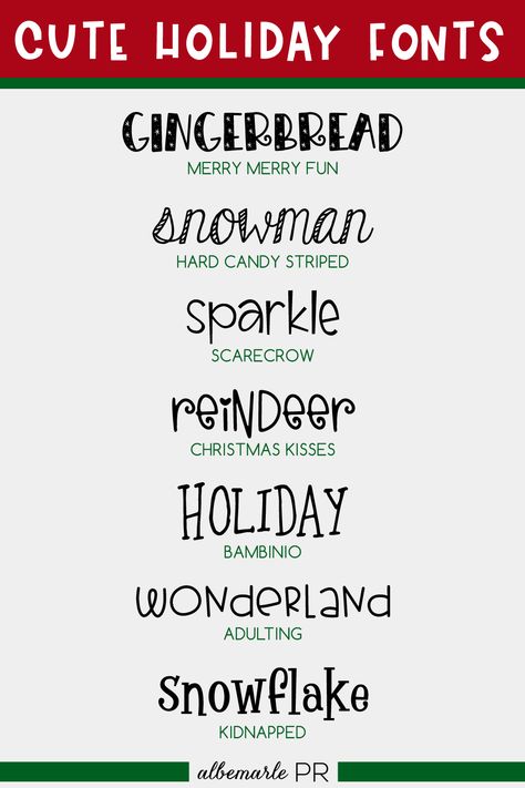 Get into the festive spirit with these 7 cute holiday fonts perfect for Christmas craft projects! Whether you're designing holiday cards, gift tags, or other DIY projects, these handwritten fonts are sure to add a touch of charm. #ChristmasFonts #HolidayFonts #XmasCrafts #WinterDIY.#HolidayFonts #FreeHolidayFonts #FestiveFonts #FontFreebies #ChristmasFonts Cute Christmas Fonts Alphabet, Fun Fonts For Posters, Christmas Hand Lettering Alphabet, Merry Christmas Fonts Handwritten, Christmas Fonts Alphabet Handwritten, Christmas Writing Fonts, Free Christmas Font, December Font, Fonts For Christmas