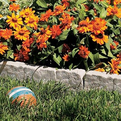 Border Stone™ Edging - Edging/Fencing - Home & Garden - Suncast® Corporation Landscape Edging Stone, Garden Border Edging, Stone Edging, Flower Bed Edging, Tree Borders, Landscape Borders, Walkways Paths, Wildlife Garden, Landscape Stone