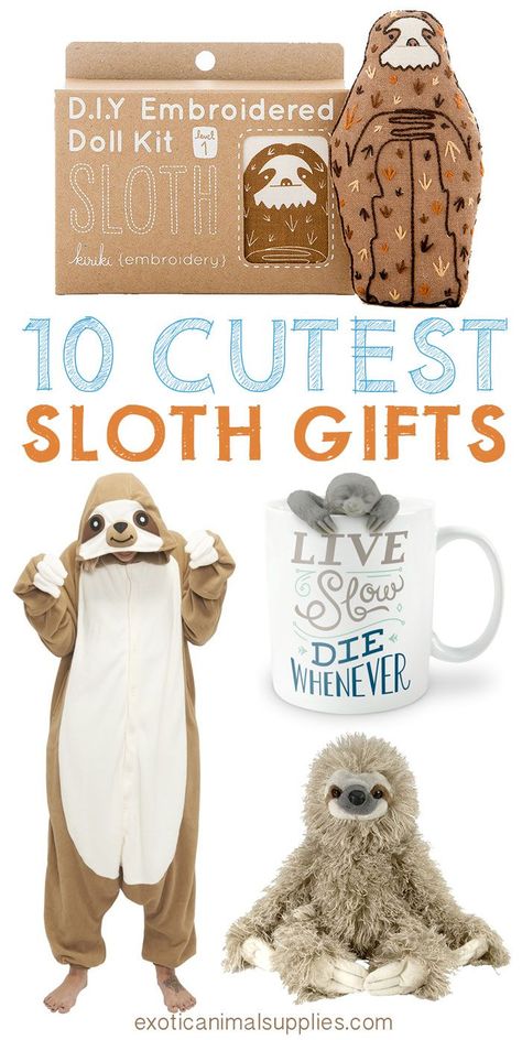 Diy Doll Kit, Sloth Stuff, Sloth Onesie, Sloth Accessories, Sloth Party, Wishlist Christmas, Three Toed Sloth, Sloth Birthday, Sloth Life