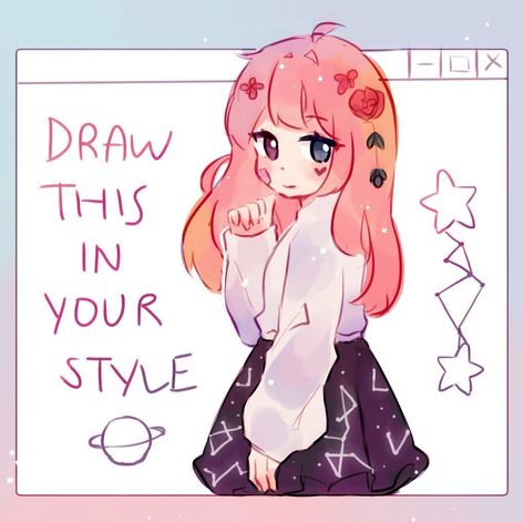 Tags Drawing, Art Style Challenge, Drawing Ideas List, Arte Do Kawaii, Creative Drawing Prompts, Arte Sketchbook, Art Prompts, Style Challenge, Creative Drawing