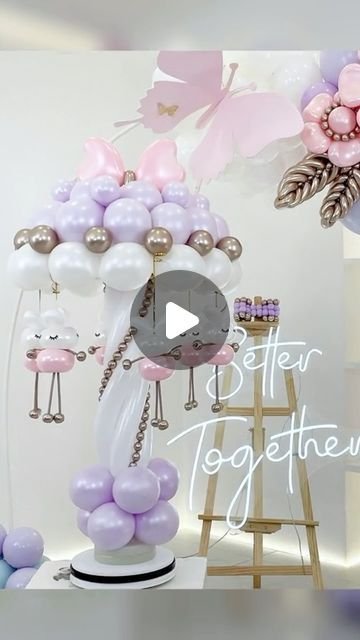 May Zhou on Instagram: "Hey fans! 💖 Come join me on this charming pink and white carousel. 🎠 Who‘s your favorite fairy tale character? 
#balloon #balloondecor #balloondecoration #balloonart #balloonartists #balloonstylist #balloonbouquet #ballooncolumns #tutorial" Balloon Carousel, White Carousel, Fairy Tale Characters, Balloon Columns, Balloon Art, Balloon Bouquet, April 25, Balloon Decorations, Join Me