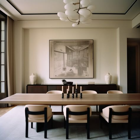 A lovely dining room... #interiorinspo #furniture #luxuryhome #worldofinteriors #decor #interieur #interiordesign #luxury #interiordesign #design #art #samuelmadeleine #parisianstyle #paris @samuelmadeleine.co #interiors #architecture #interiorarchitecture Tall Ceiling Dining Room, Modern European Dining Room, Dining Room Soho House, Soho Home Dining Room, Medditeranean Interior Design, Dining Room Interior Design, Grand Dining Room, European Dining Room, Cb2 Dining Room