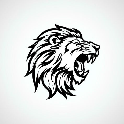 vector lion head angry illustration Angry Illustration, Great Person Quotes, Angry Lion, Lion Sketch, Lion Vector, Lion Illustration, Tiger Tattoo, Lion Tattoo, Lion Head