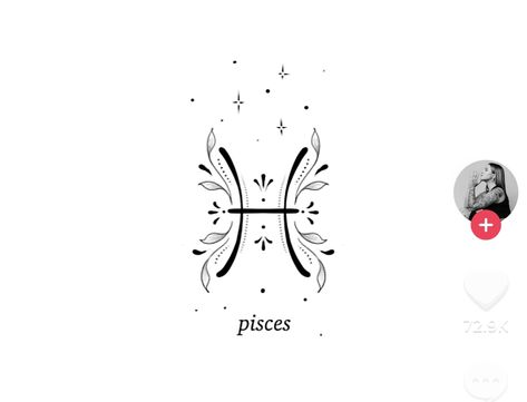 Pices Zodiac Tattoo Astrology, Taurus Pisces Scorpio Tattoo, Pisces And Capricorn Tattoo Combined, Water Sign Tattoo Pisces, Tiny Pisces Tattoos, Pisces Symbol Art, Pisces Zodiac Tattoos, Pisces Minimalist Tattoo, Small Pisces Tattoos