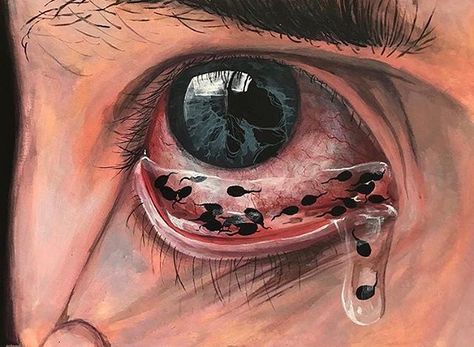 @artleove • Instagram photos and videos Symbiosis Art, Wow Photo, Eyes Art, Eye Painting, Art Curator, Wow Art, Contemporary Art Gallery, Eye Art, Surreal Art