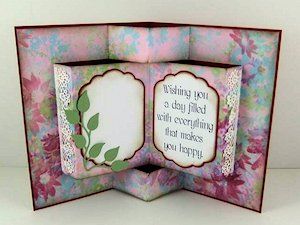 Pop-Up Book Card Tutorial - Splitcoaststampers Pop Up Christmas Cards, Pop Out Cards, 3d Templates, Tarjetas Pop Up, Card Folds, Fun Folds, Step Cards, Interactive Cards, Shaped Cards