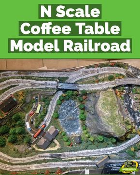 Micro Layout Train, Model Train Layouts Table Plans, N Gauge Model Railway Layouts, N Scale Model Train Layouts, N Scale Coffee Table Layout, Train Table Layout, Coffee Table Christmas, N Scale Buildings, N Scale Train Layout