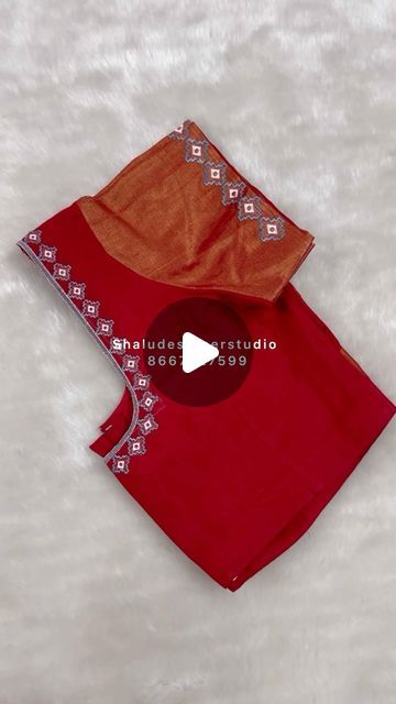 Blouses Saree, Thread Work Blouse, Designer Studio, Embroidery Blouse, Thread Work, Embroidery Work, Work Blouse, Saree Blouse, Blouse Designs