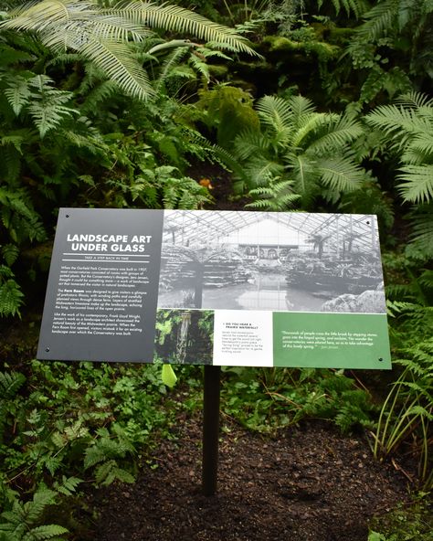 Interpretive Signage Design, Zoo Infographic, Park Signage Design, Signage Design Outdoor, Zoo Signage, Interpretive Signage, Design Print Layout, Garfield Park Conservatory, Park Signage