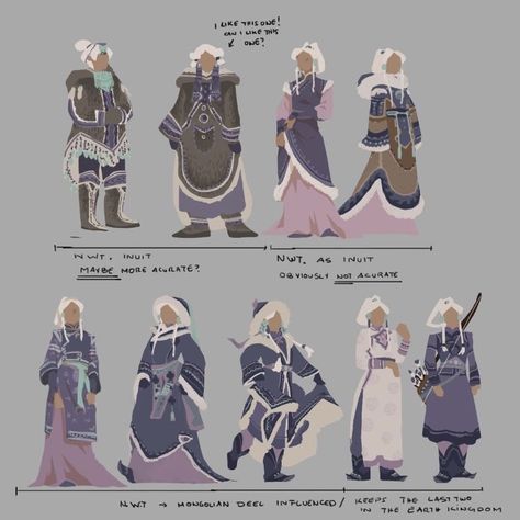 Water Tribe Clothes Male, Water Tribe Clothes Design, Winter Tribe Character Design, Watertribe Outfits Atla, Fantasy Cold Weather Clothes Art, Northern Water Tribe Oc, Water Tribe Aesthetic Outfit, Southern Water Tribe Clothes, Watertribe Atla Clothes