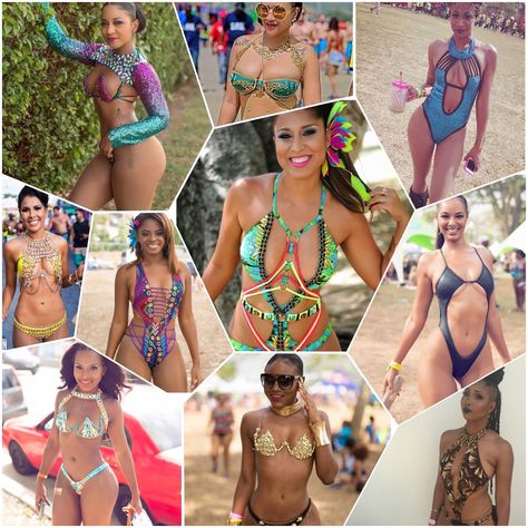 Carnival Monday Looks that ruled the road in 2016! #trinidadcarnival #mondaywear #carnivalmonday #carnivalbeauties Carnival Monday Wear Ideas, Carnival Monday Wear Trinidad, Monday Wear Carnival Trinidad, Trinidad Carnival Monday Wear, Trinidad Carnival Outfits, Carnival Monday Wear, Embellished Swimwear, Monday Wear, Carnival Ideas