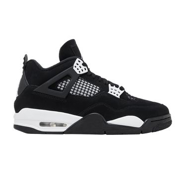 Air Jordan 4 Retro 'White Thunder' - FQ8138 001 Black And White Jordans, Cute Jordans, Nb Shoes, Jordan 4 White, Jordan 4 Black, Jordan 4’s, Pretty Sneakers, Nike Shoes Air Force, Jordan Shoes Retro