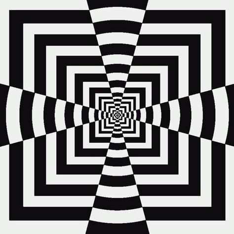 Bezoek Lars Heindryckx op SoundCloud Simple Optical Illusions, Op Art Lessons, Optical Illusion Quilts, Opt Art, معرض فني, Illusion Drawings, Design Pattern Art, Cool Optical Illusions, Art Optical