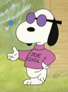 Joe Cool is one of Snoopy's alter-egos, which first appeared in the Peanuts comic strip from May... Snoopy Pfp, Joe Cool Snoopy, Cool Snoopy, Peanuts Comic Strip, Joe Cool, The Peanuts, Cartoon Dog, Comic Strip, Snoopy