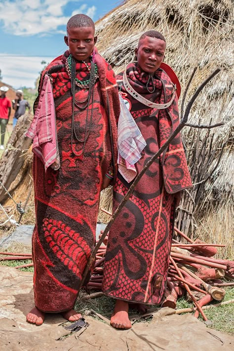 Initiation Ceremony by Aga Szydlik | African Ancient Clothes, Akwa Ibom Cultural Attire, Ceremonial Festive Traditional Agbada, Ugandan Cultural Wear, Angola Traditional Clothing, Ethnic Fashion Style, Western Costume, Western Costumes, Costumes Around The World