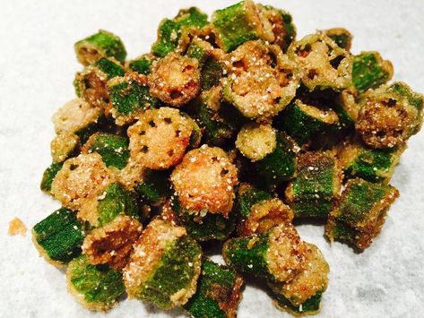 How To Fry Okra, Okra In The Oven, Frozen Okra Recipes, Dehydrated Okra, Fry Okra, Oven Roasted Okra, Oven Fried Okra, Cook Okra, Frozen Okra