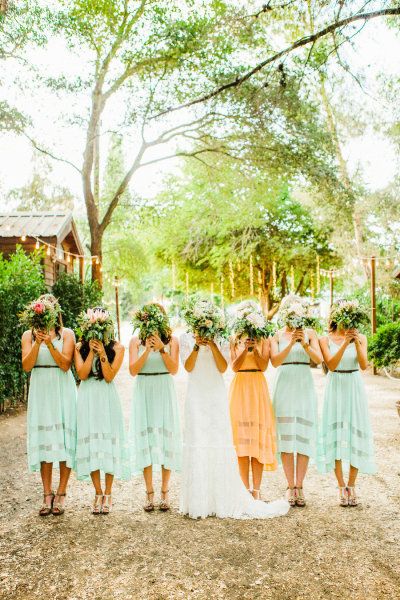 The Bridal Party! 2012 Wedding, Malibu Wedding, Maid Of Honour, Chiffon Bridesmaid Dress, Wedding Wishes, Here Comes The Bride, My Dream Wedding, Wedding Things, Country Wedding