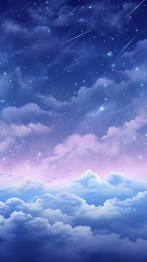 Night sky backgrounds outdoors nature. | premium image by rawpixel.com / Ratcharin Noiruksa Night Sky Art Wallpaper, Pretty Wallpapers Backgrounds Blue, Night Sky Graphic Design, Galaxy Background Aesthetic, Anime Sky Background, Sky Moodboard, Light Blue Galaxy, Pastel Night Sky, Tranquil Background