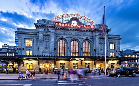 A Sip-and-Stay Getaway in RiNo Weekend In Denver, Union Station Denver, Visit Denver, Old Train Station, Downtown Denver, Old Train, Union Station, Railway Station, Best Places To Travel