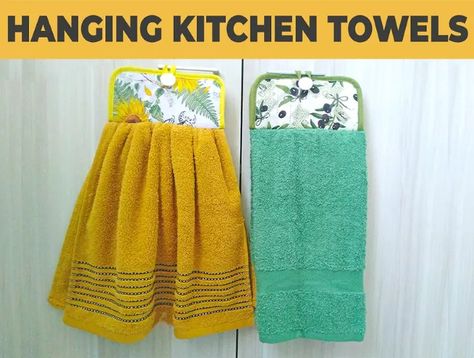 Birthday Photo Displays, Hanging Kitchen Towels, Sewing Activities, Tea Towels Diy, Barn Wall Art, Easy Fall Wreaths, Hanging Kitchen Towel, Kitchen Addition, Diy Nightstand