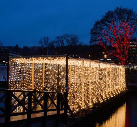 Fairy Light Tunnel, Spark Light, Fairy Lights Decor, Light Tunnel, Lighting Trends, Big Project, Festoon Lighting, Memorable Moments, Bay Bridge