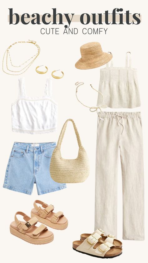 beach outfit, beachy outfits, beach outfits, girly summer outfits, italian summer outfits, summer street style, summer vacation outfits, vacation outfits, vacation outfit, ibiza outfits, coastal outfit, coastal outfits, coastal chic outfit, european summer outfits, coastal summer outfits, spring outfit, spring outfits, neutral outfits, casual outfit, casual outfits, comfy outfits, cute outfits, comfy cute outfits, mom style, mom outfits, neutral outfit aesthetic, neutral outfit ideas, sandals Beachy Outfits Mom, Women’s Tropical Vacation Outfits, Outfit Ideas Sandals, Neutral Outfits Casual, Coastal Chic Outfit, Coastal Summer Outfits, Summer Outfits Italian, Cute Outfits Comfy, Casual Beach Vacation Outfits