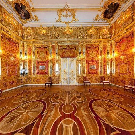 Amber room at Katherine Palace, St. Petersburg Russia Charlottenburg Palace, Amber Room, Palace Interior, Winter Palace, Peter The Great, Catherine The Great, St Petersburg Russia, Petersburg Russia, Grand Palais