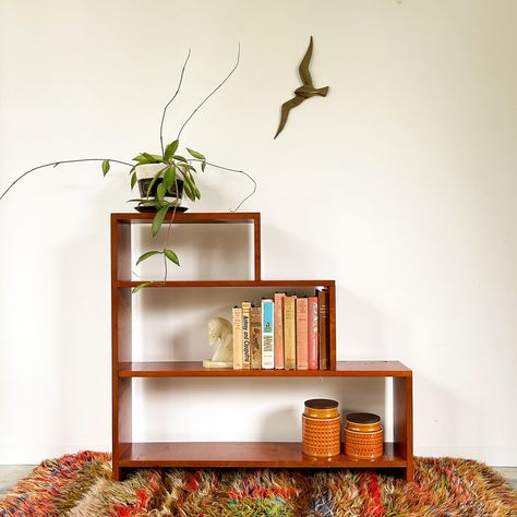 The ever-popular step bookcase. This baby sold yesterday, another lovely vintage piece off to a new home! ❣️ Step Bookcase, Dovetail Joinery, Dream Apartment, Rock Solid, Apartment Design, Indoor Furniture, Small Furniture, Joinery, Design Inspo