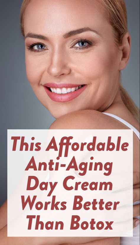 Discover the best affordable anti-aging day cream from No 7 that you can get at any drugstore that works better than botox on SheFinds. #beauty #skincare Botox Cream Anti Aging, Best Face Cream Anti Aging, Diy Botox Cream, Better Than Botox Diy Anti Aging, Wrinkle Creams That Work, Botox Cream, Regular Skin Care Routine, Homemade Wrinkle Cream, Get Rid Of Wrinkles