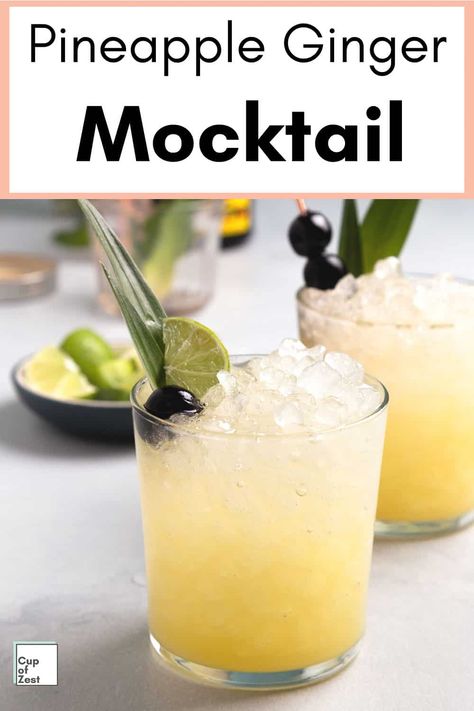 Ginger Beer Drinks, Ginger Beer Recipe, Best Non Alcoholic Drinks, Beef Pie, Easy Mocktail Recipes, Healthy Beverages, Mocktail Drinks, Pineapple Ginger, Beer Drinks