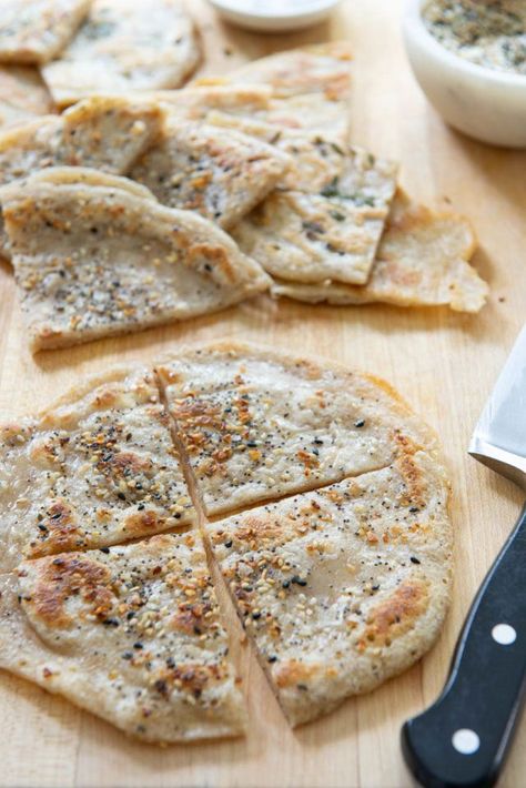 Sourdough Discard Flatbread | Fifteen Spatulas | Bloglovin’ Sourdough Discard Fry Bread, Sourdough Discard Flatbread, Discard Flatbread, Sourdough Crackers, Recipe Using Sourdough Starter, Natural Yeast, Easy Flatbread, Recipe Bread, Dough Starter