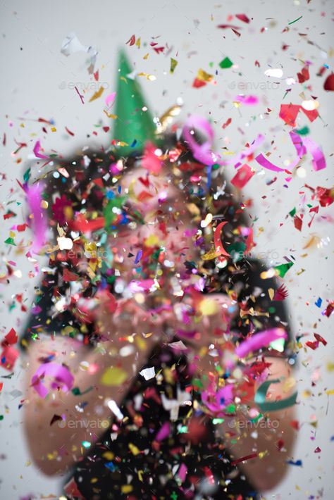 confetti man on party by dotshock. young man on party celebrating new year with falling confetti#party, #dotshock, #confetti, #man Confetti Aesthetic, Confetti Photography, Confetti Explosion, Confetti Falling, Goal Vision Board, Podcast Launch, Autumn Confetti, Celebrating New Year, Celebration Food