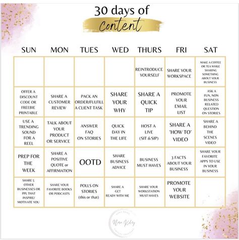 Content Calendar Beauty Business, Ig Post Calendar, Beauty Content Calendar, July Content Calendar, Content Calendar Social Media Influencer, Content Creation Calendar Template, Tiktok Content Calendar For Business, Instagram Content Calendar Lifestyle, Fitness Social Media Content Calendar