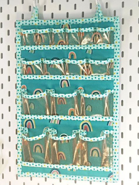 Fabric wall-mounted poket organizer Wall Organizer, Wall Organization, Fabric Wall, Wall Mount, Sewing, Wall, Fabric, Pattern