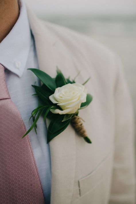 White Rose And Greenery Boutonniere, White Tropical Boutonniere, Groom Boutonniere White, Tropical Boutonniere, Beach Wedding Boutonniere, Greenery Boutonniere, Boutonniere White, Wedding Flower Girls, White Rose Boutonniere