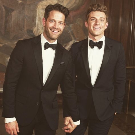 Brides: Famous Married Gay and Lesbian Couples Ceremony Pictures, Nate And Jeremiah, Wedding Ceremony Pictures, Cheyenne Jackson, Jeremiah Brent, Lgbt Wedding, Nate Berkus, Marriage Equality, Gay Romance