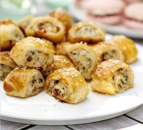 Sausage roll recipes Sausage Rolls Recipe, Picnic Snacks, Summer Sausage, Snack Prep, Tea Time Snacks, Sausage Rolls, Bbc Good Food Recipes, Food Magazine, Appetizer Dips