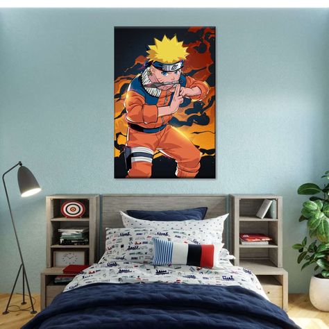 Kids Bedrooms, Boy Room, Off Sale, Kids Bedroom, Room Ideas, Canvas Wall, Naruto, Kids Room, Wall Canvas