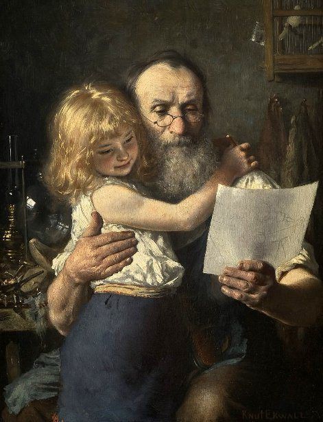 The Shoemaker With His Child by Knut Ekwall (1843 – 1912, Swedish) الفن الرقمي, Fotografi Vintage, Classic Paintings, Arte Inspo, Paintings I Love, A4 Poster, Caravaggio, Samhain, Vintage Artwork