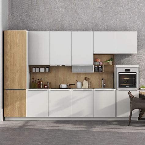 OP17-PVC05 (1) Kitchen Cabinets Styles, White Granite Countertops Kitchen, Modern White Kitchen Cabinets, Types Of Kitchen Cabinets, White Kitchen Cupboards, Modular Kitchen Interior, White Kitchen Countertops, White Wood Kitchens, Small White Kitchens