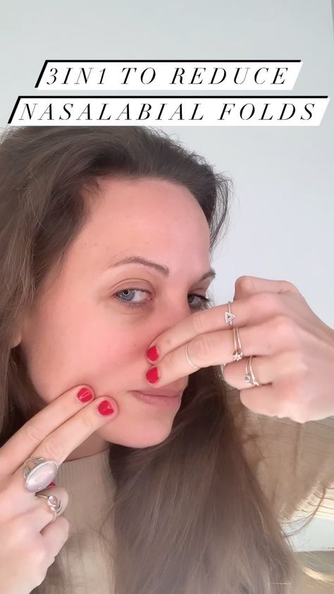 Nasal Labial Folds Before And After, Face Yoga Method, Facial Therapy, Face Yoga Exercises, Middle Fingers, Face Care Tips, Facial Yoga, Face Care Routine, Release Tension